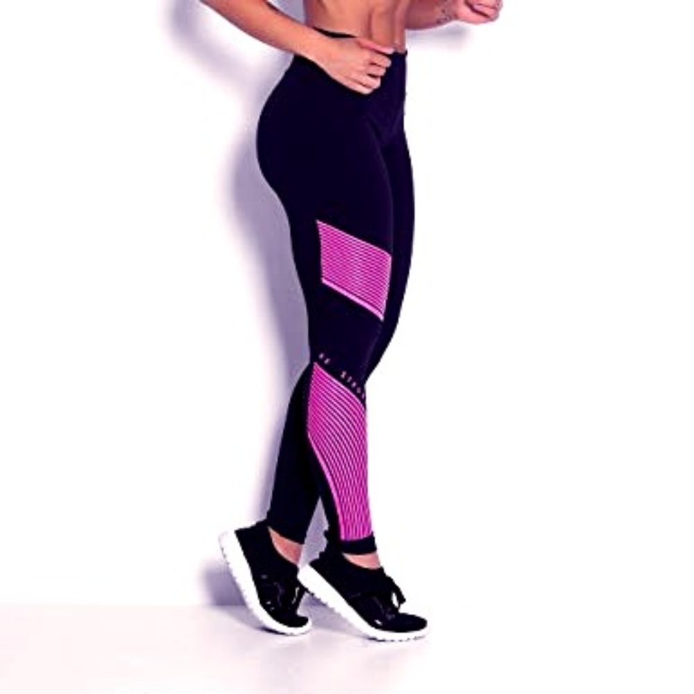 BRAZILIAN FITNESS Pink Stroke Legging Be Strong